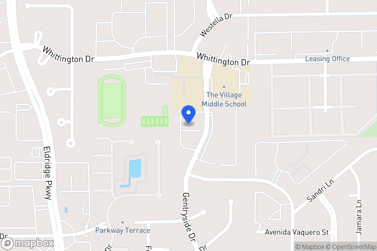 Map of 13030 Gentryside Ct, Houston