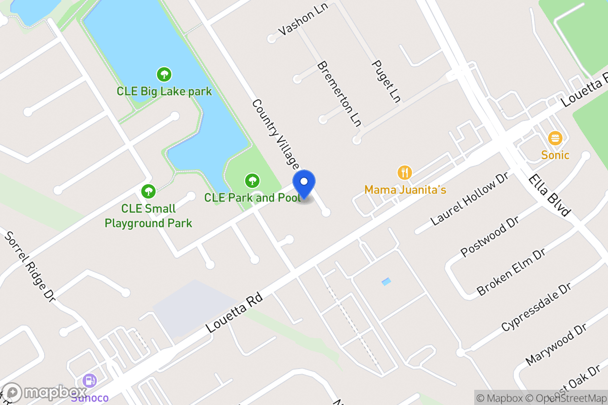 Map of 19219 Country Village Dr, Spring