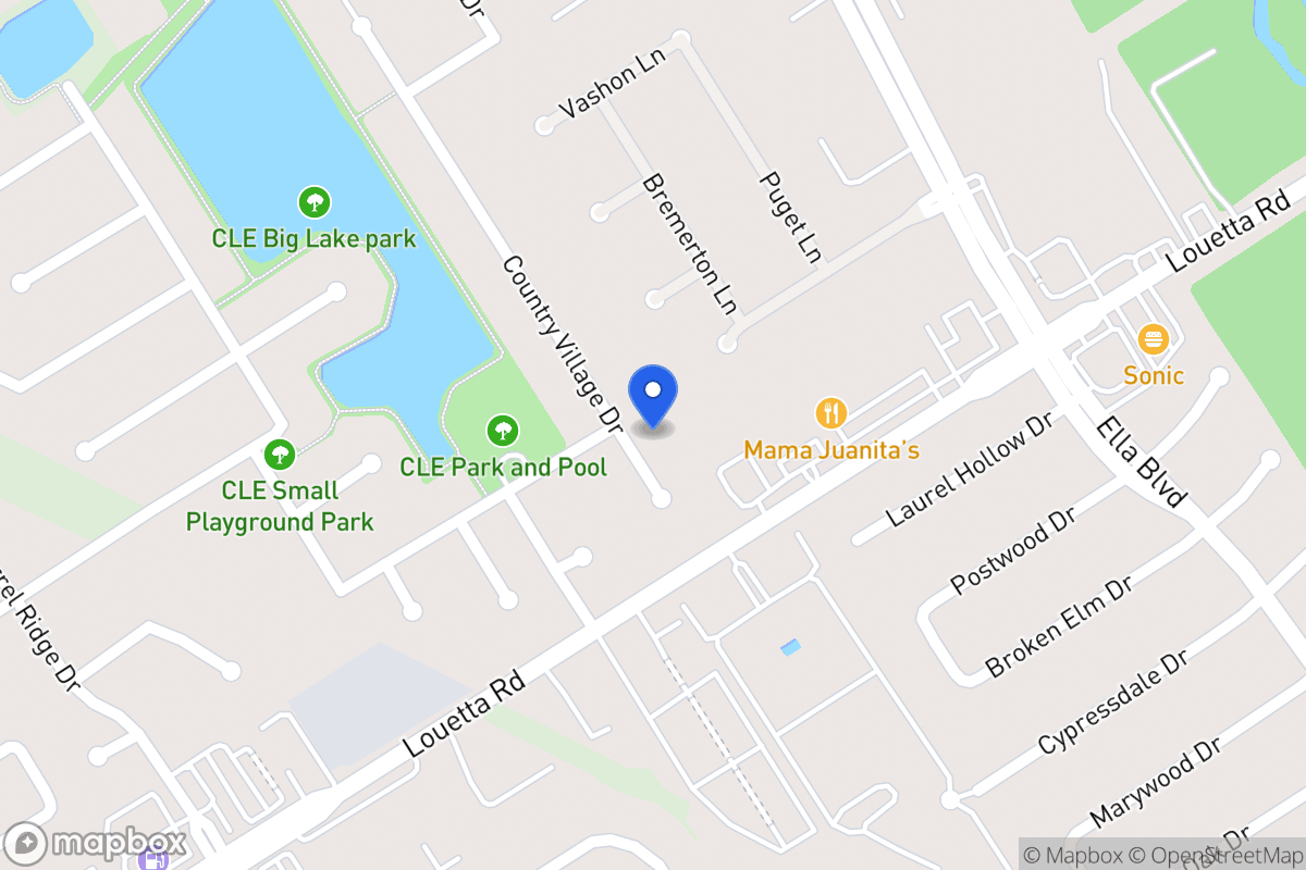 Map of 19222 Country Village Dr, Spring