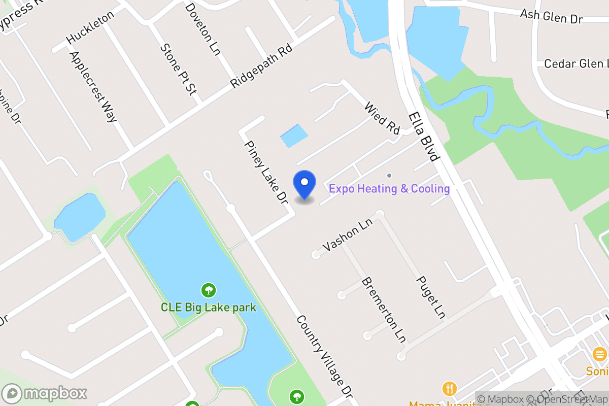 Map of 19506 Piney Lake Dr, Spring