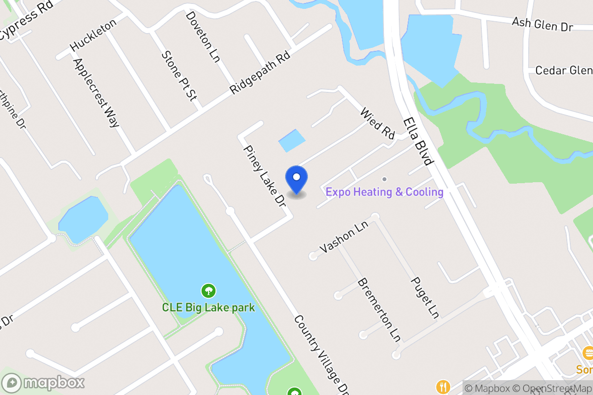 Map of 19510 Piney Lake Dr, Spring