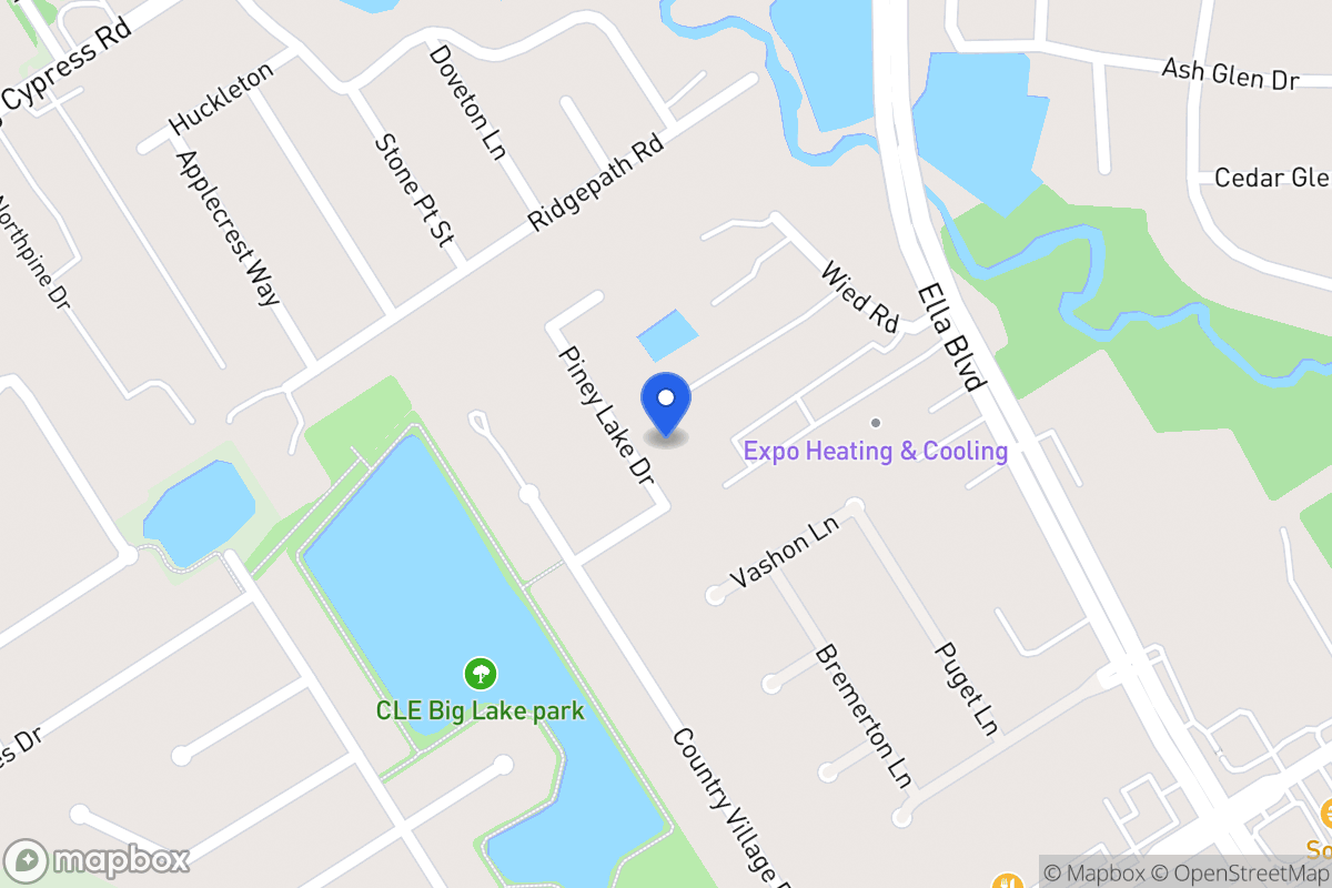 Map of 19514 Piney Lake Dr, Spring