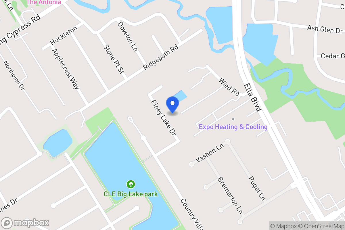 Map of 19522 Piney Lake Dr, Spring