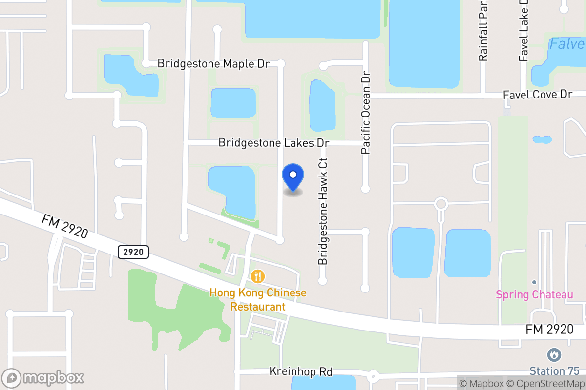 Map of 22106 Bridgestone Oak Dr, Spring