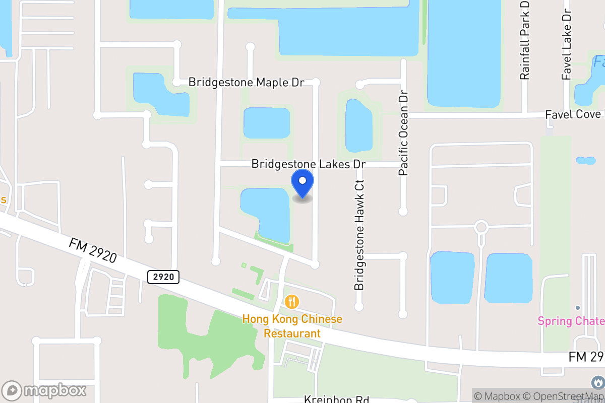 Map of 22115 Bridgestone Oak Dr, Spring