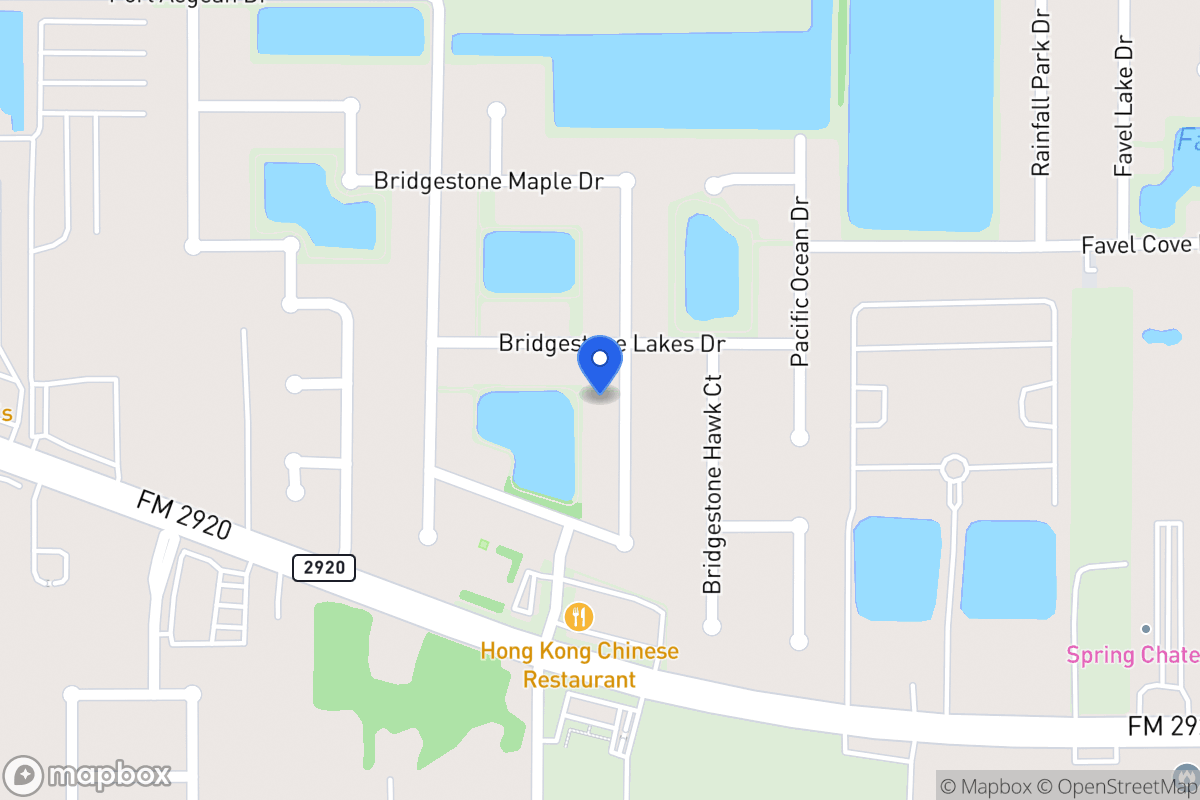Map of 22119 Bridgestone Oak Dr, Spring