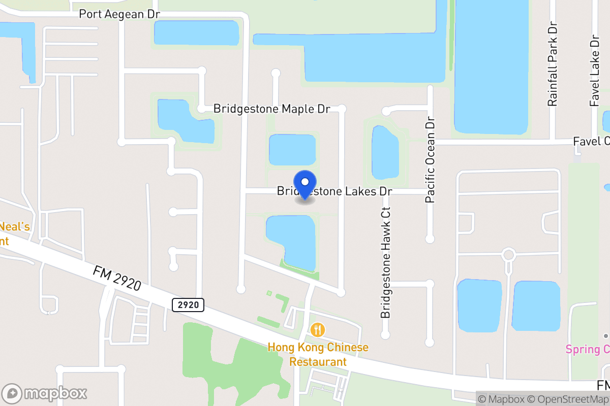 Map of 4407 Bridgestone Lakes Dr, Spring