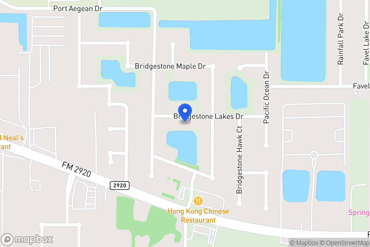 Map of 4411 Bridgestone Lakes Dr, Spring