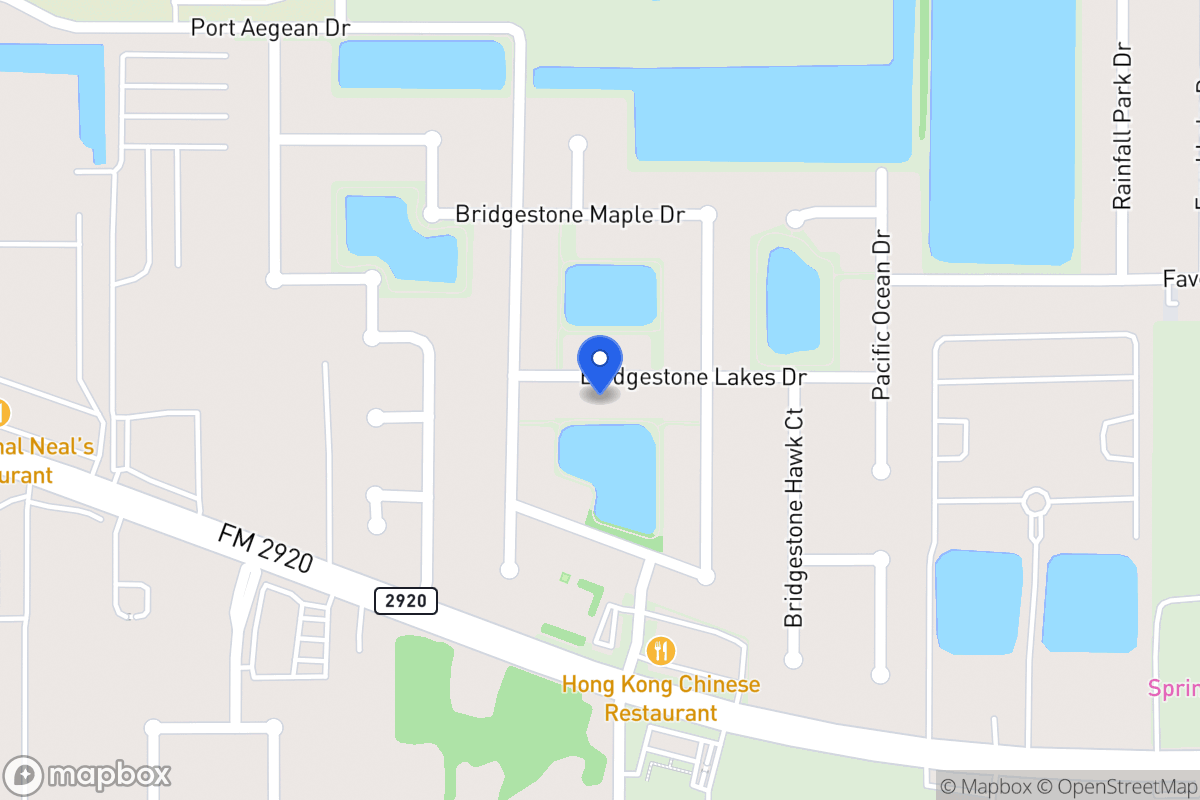 Map of 4415 Bridgestone Lakes Dr, Spring