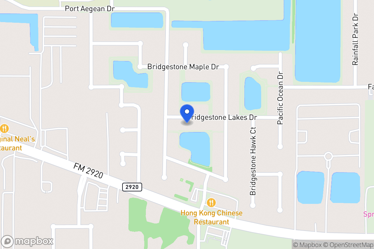 Map of 4419 Bridgestone Lakes Dr, Spring