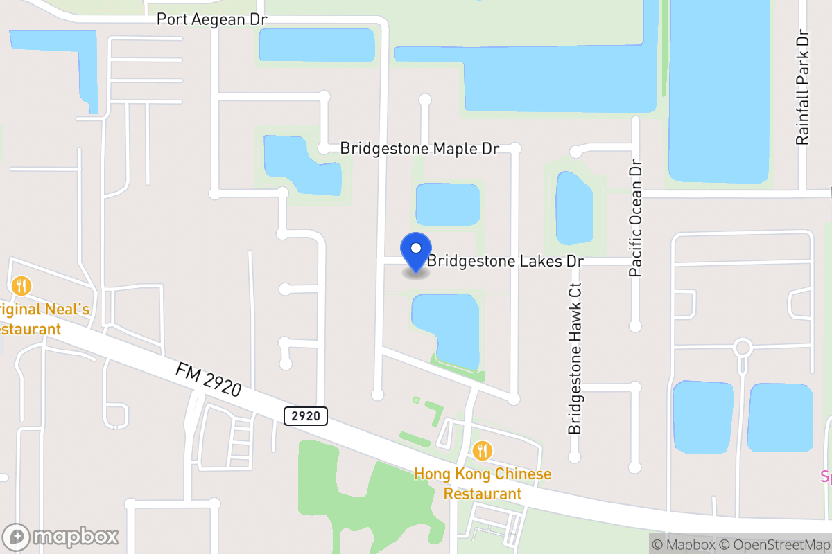 Map of 4423 Bridgestone Lakes Dr, Spring