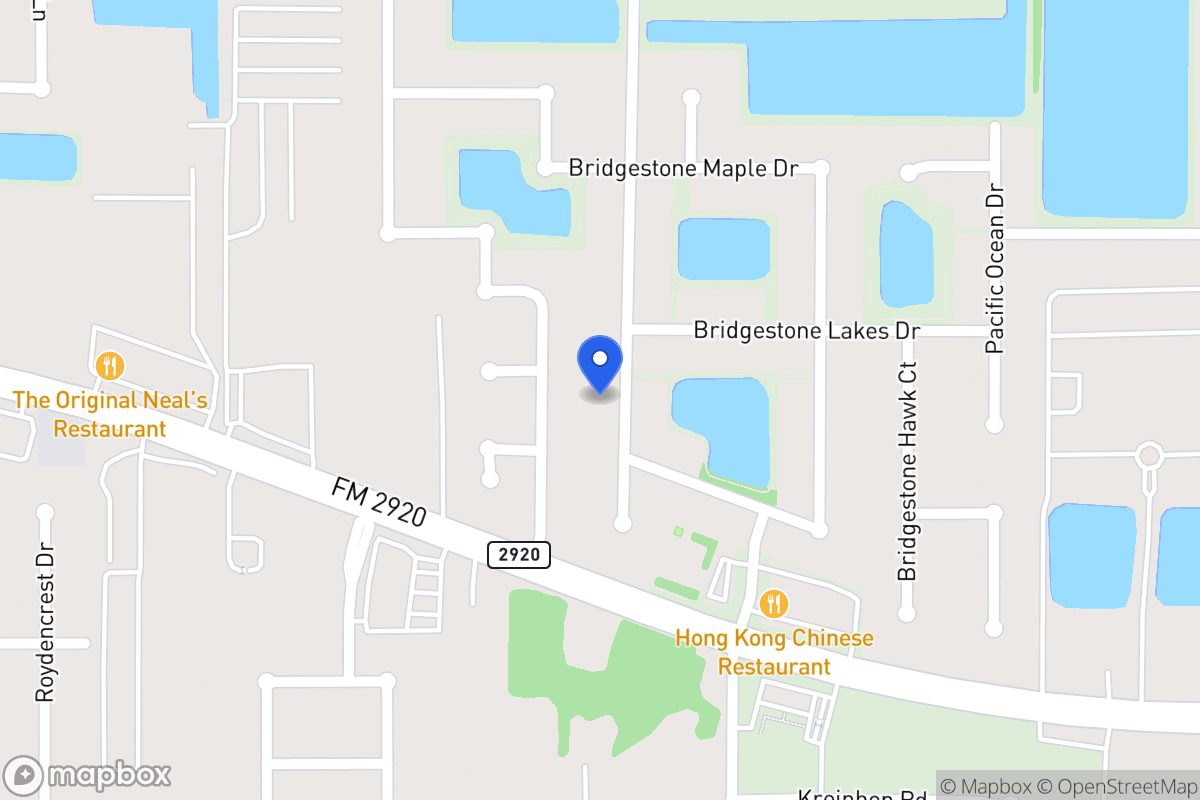 Map of 22115 Bridgestone Pine Ct, Spring