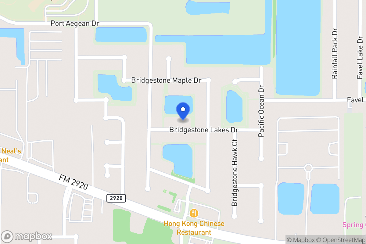 Map of 4406 Bridgestone Lakes Dr, Spring
