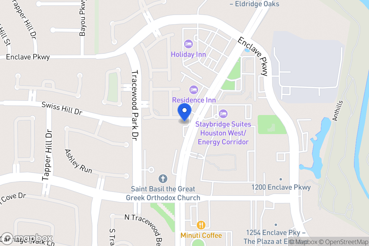Map of N 1250 Eldridge Pky, Houston