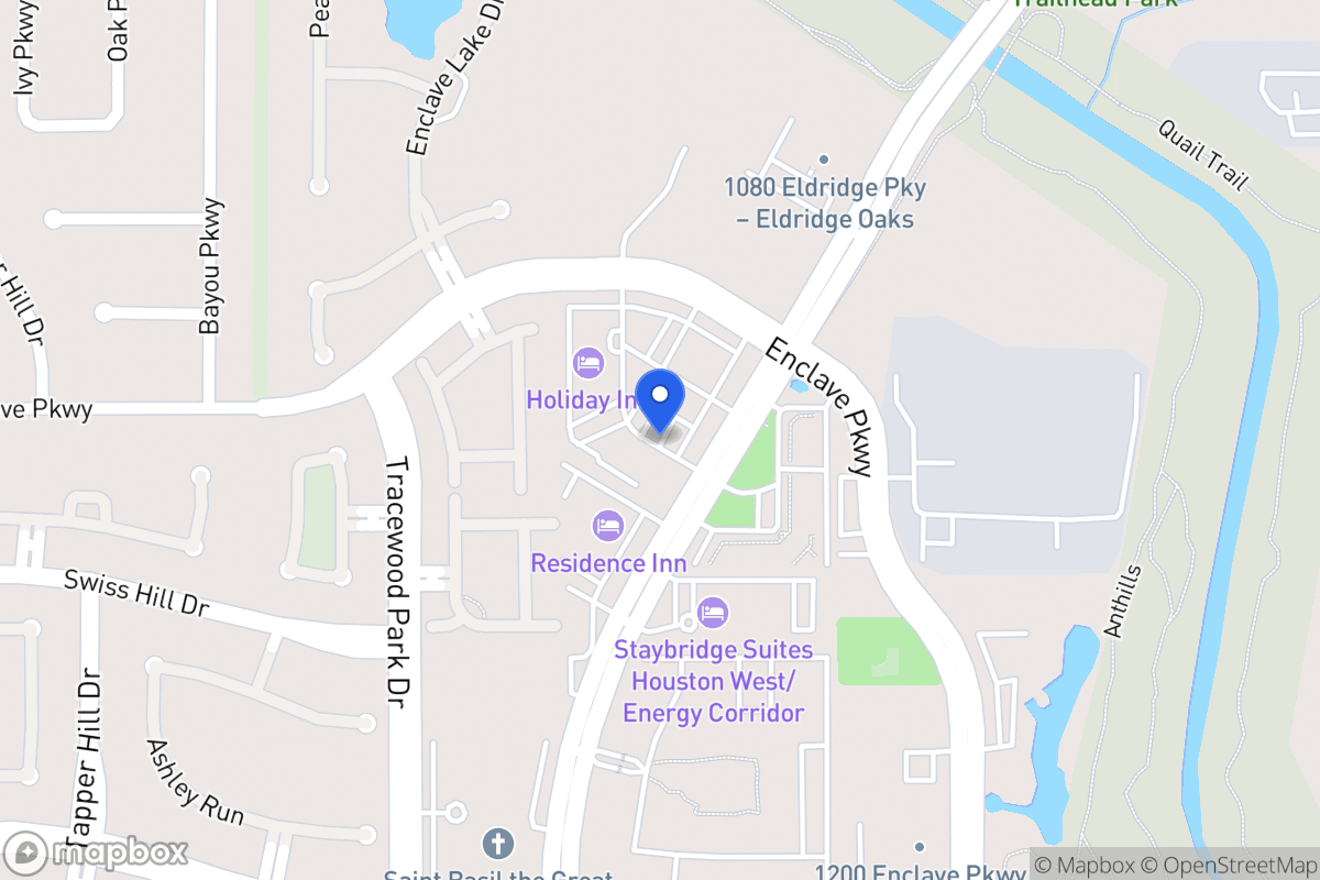 Map of 1140 Eldridge Pky, Houston