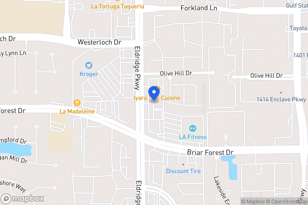 Map of 1531 Eldridge Dr, Houston