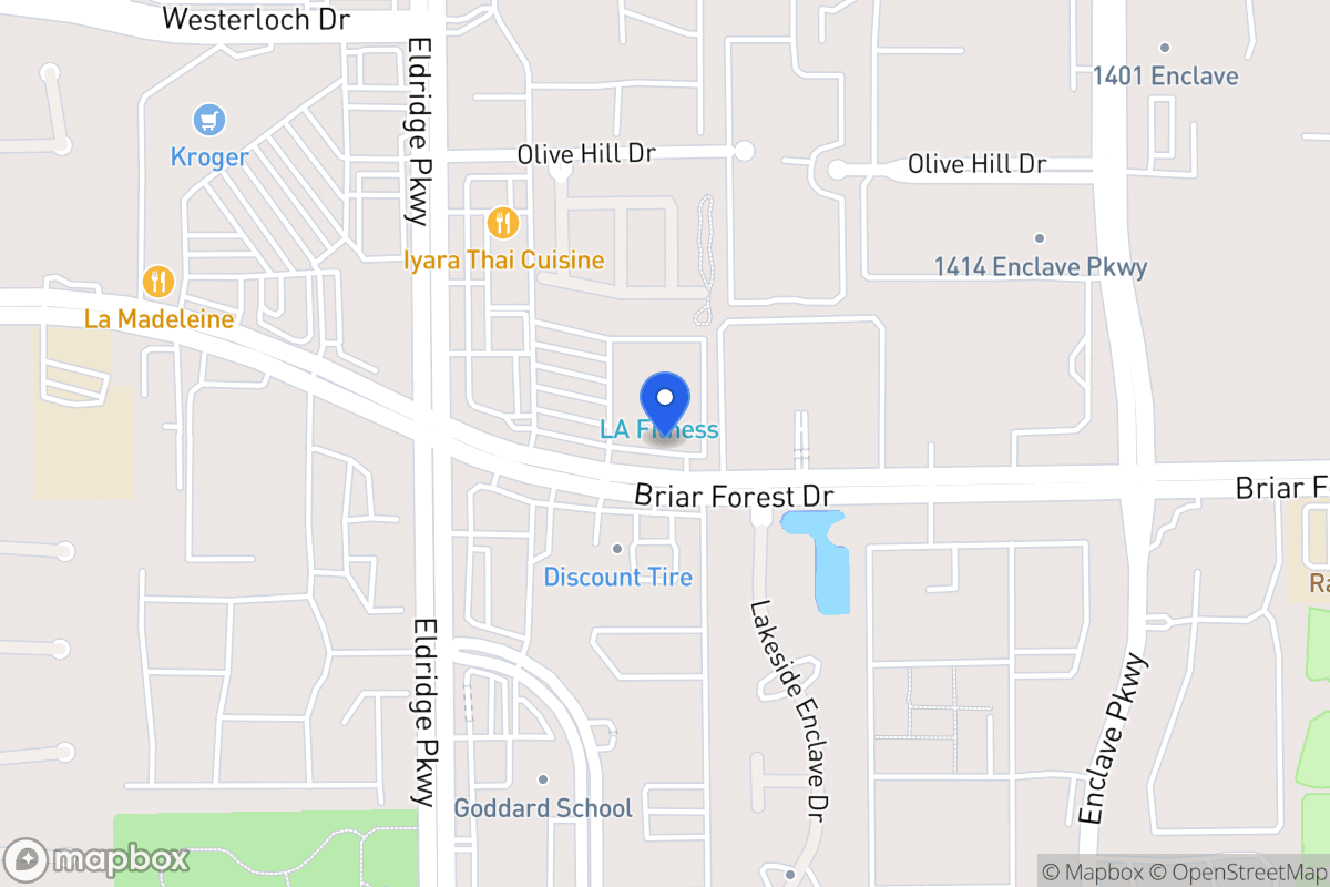 Map of 13346 Briar Forest Dr, Houston