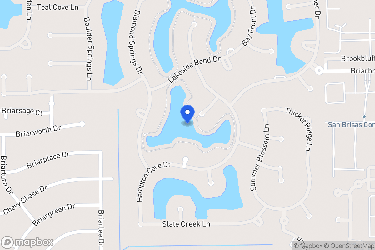 Map of Cresent Palm Ln, Houston