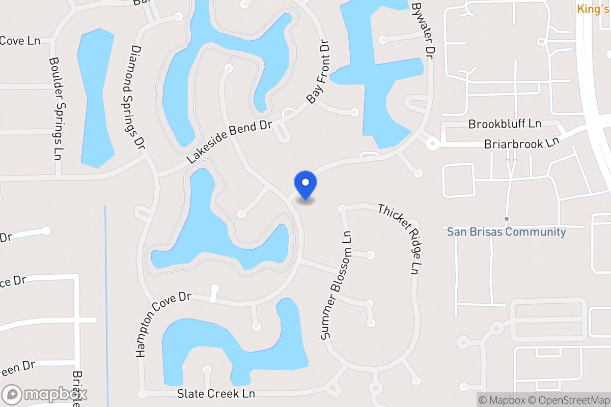 Map of 2203 Cresent Palm Ln, Houston