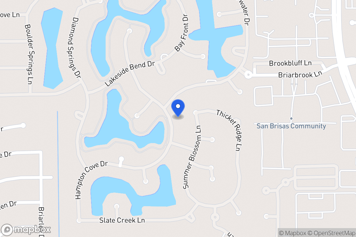 Map of 2207 Cresent Palm Ln, Houston