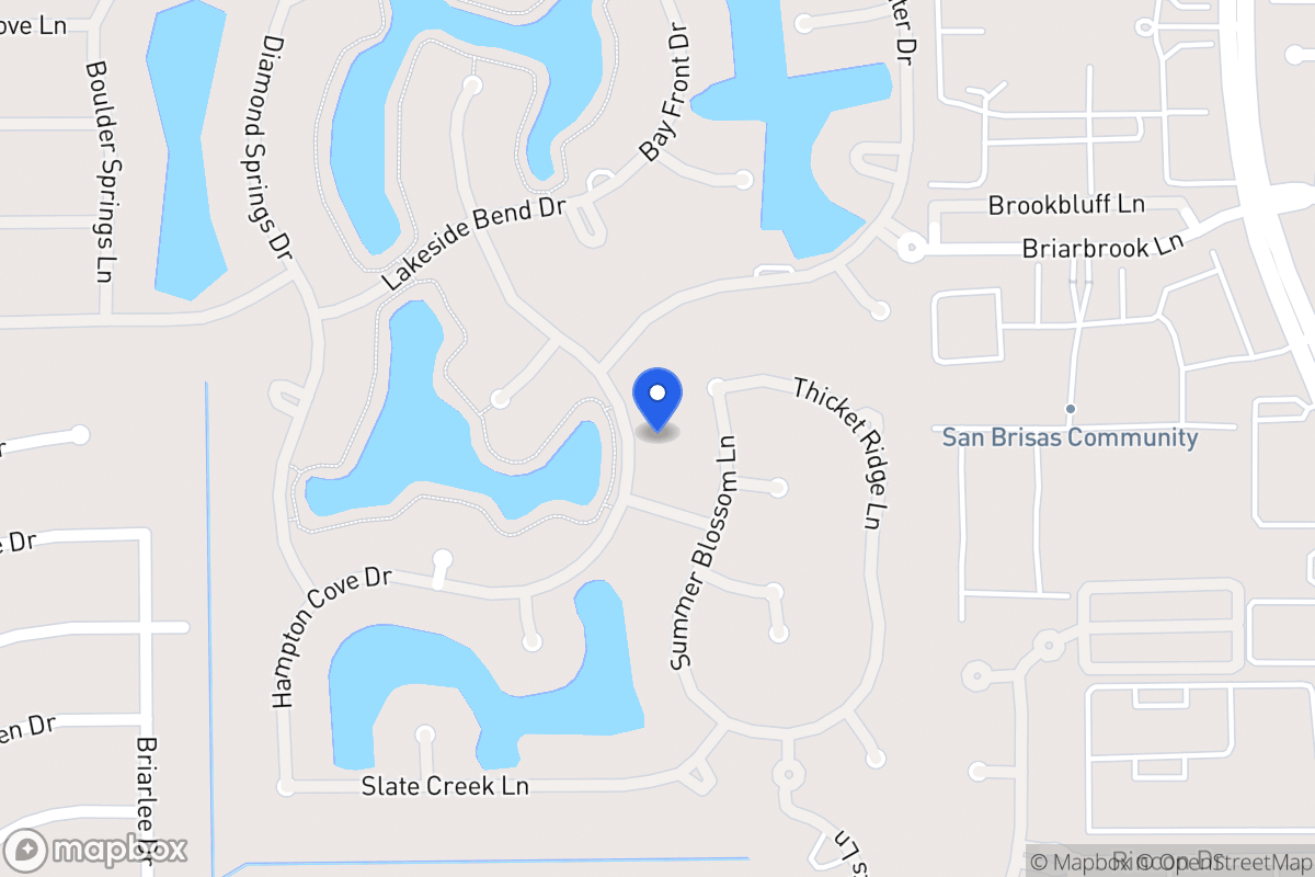 Map of 2211 Cresent Palm Ln, Houston