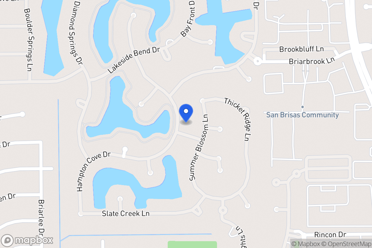 Map of 2215 Cresent Palm Ln, Houston