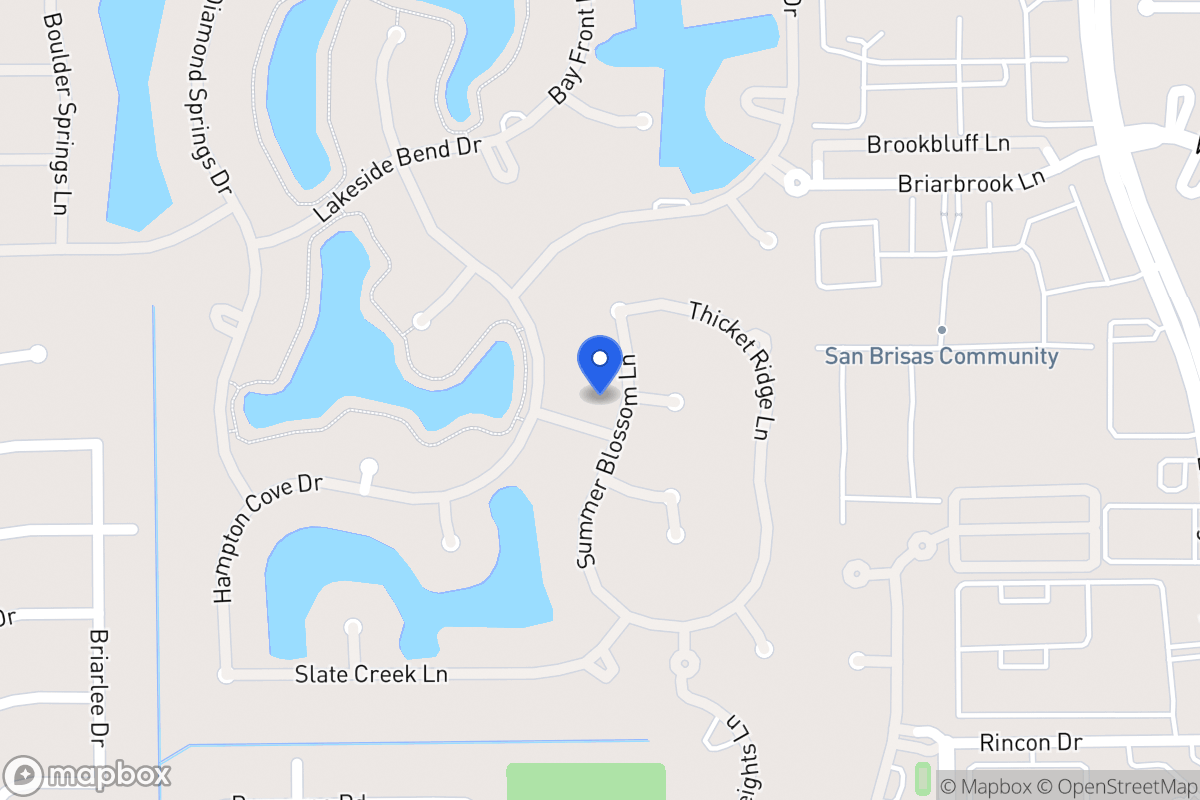 Map of 2218 Summerblossom Ln, Houston