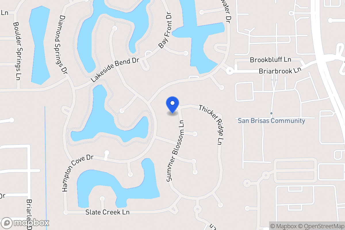 Map of 2206 Summerblossom Ln, Houston