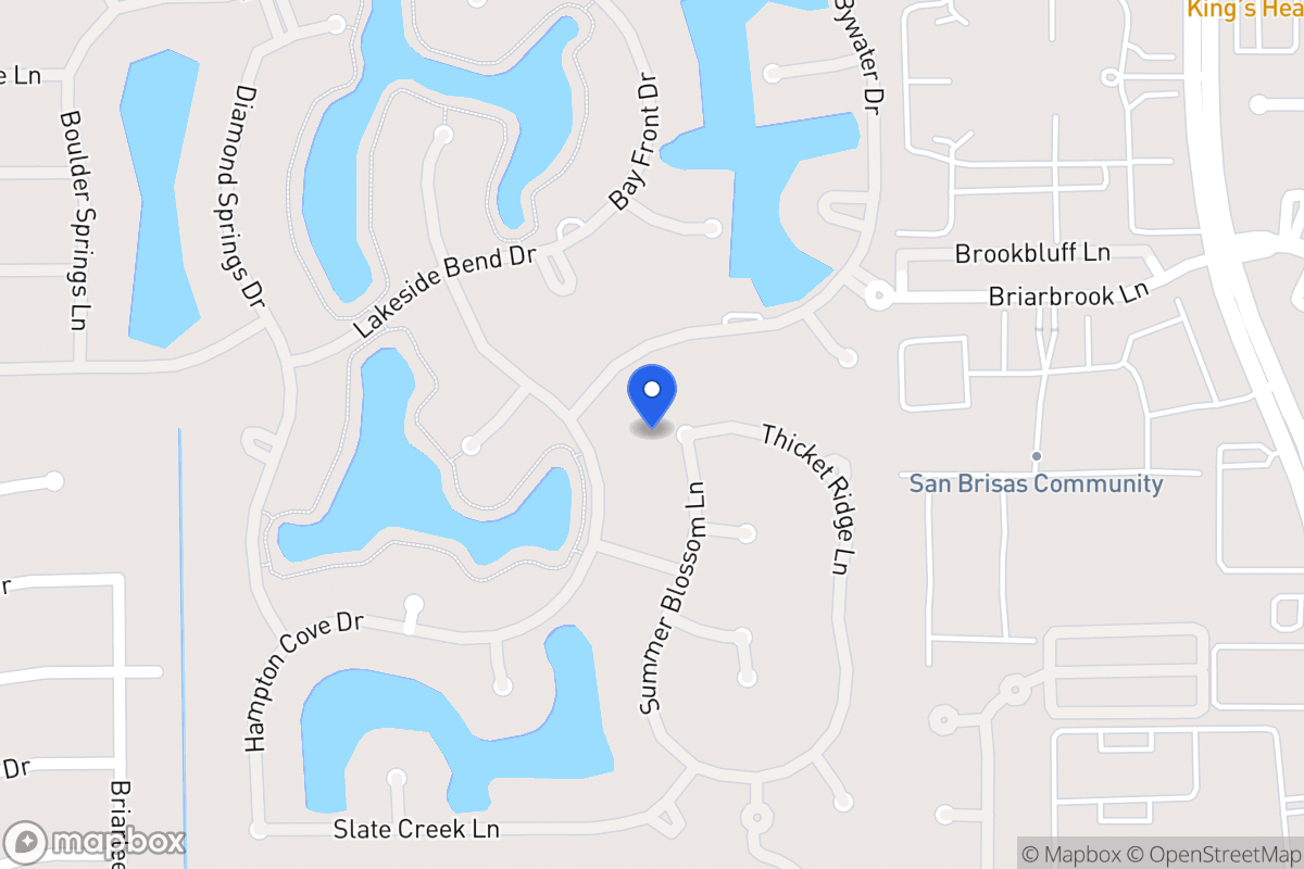 Map of 2202 Summerblossom Ln, Houston
