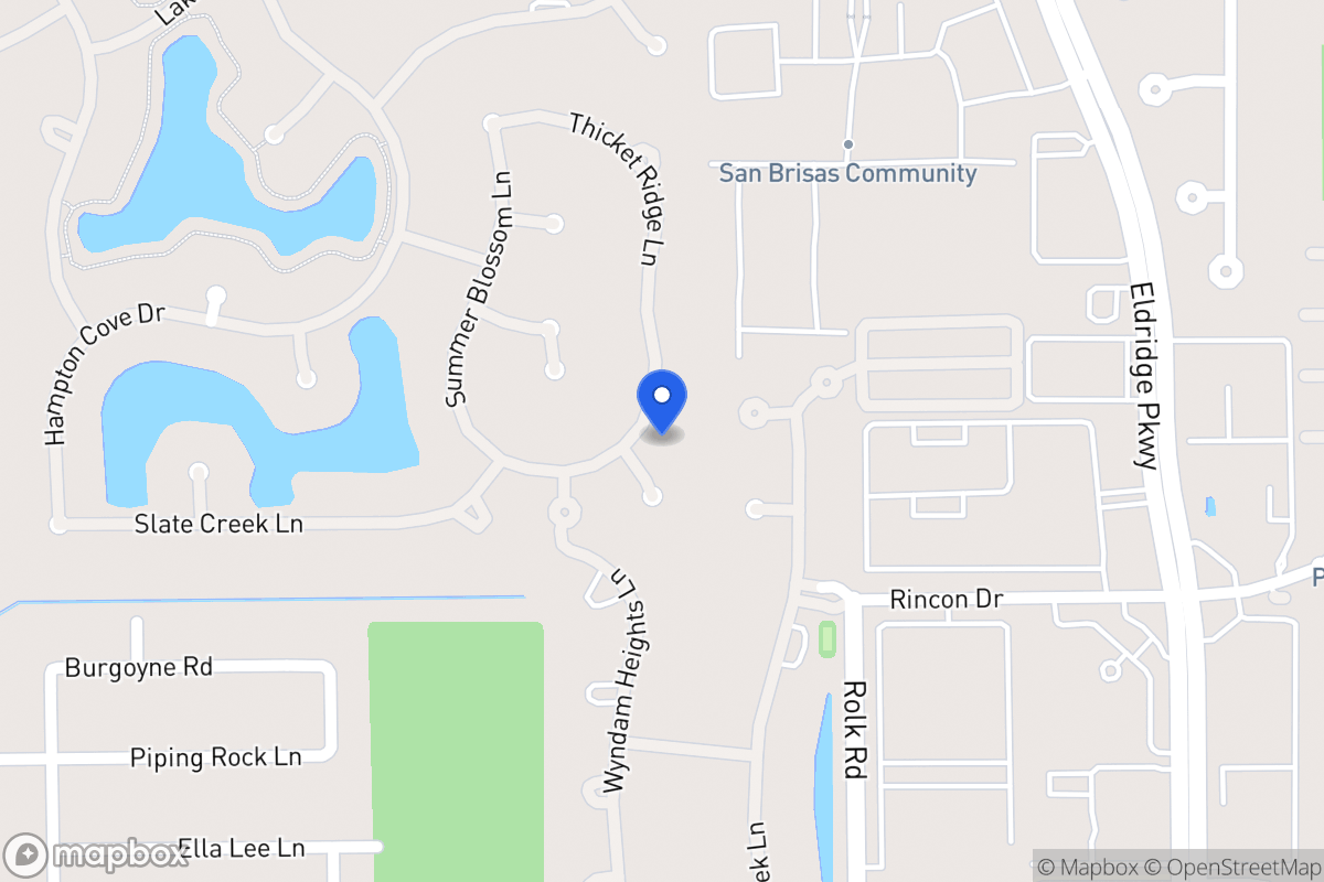 Map of 2403 Leaton Park Ct, Houston