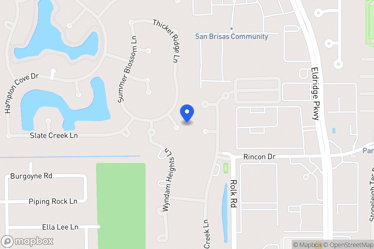 Map of 2411 Leaton Park Ct, Houston