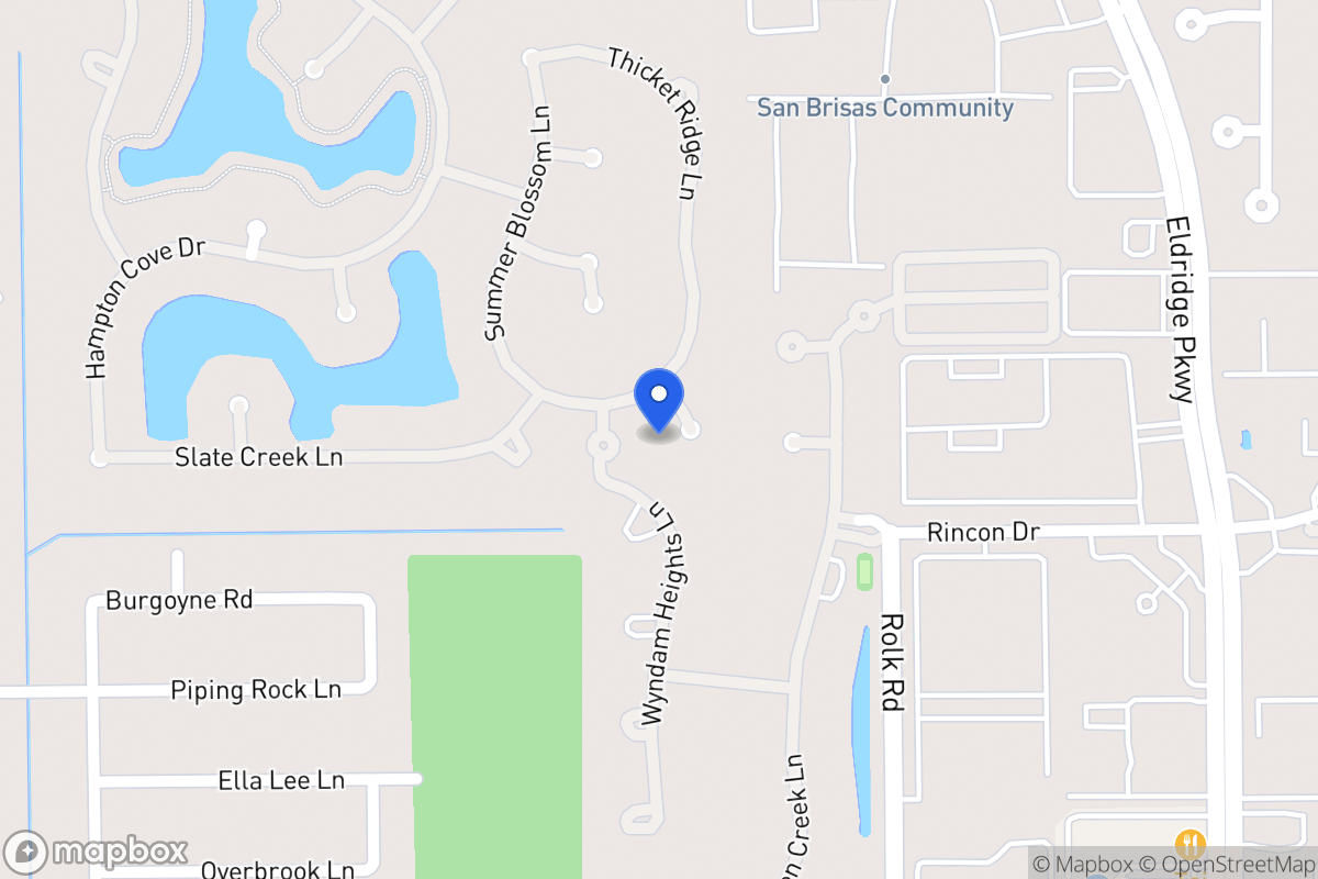 Map of 2406 Leaton Park Ct, Houston