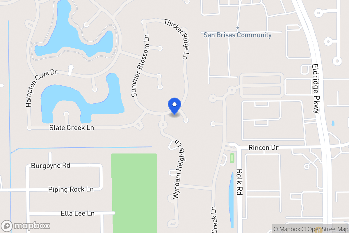 Map of 2402 Leaton Park Ct, Houston