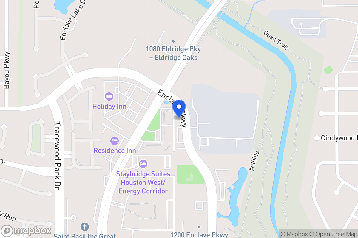 Map of 1110 Enclave Pky, Houston