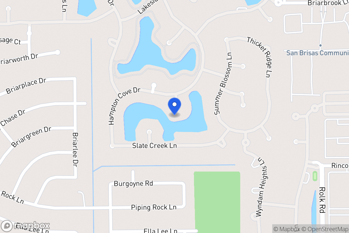 Map of 2310 Bayou Mist Ct, Houston
