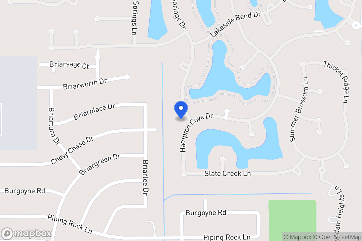 Map of 14002 Hampton Cove Dr, Houston