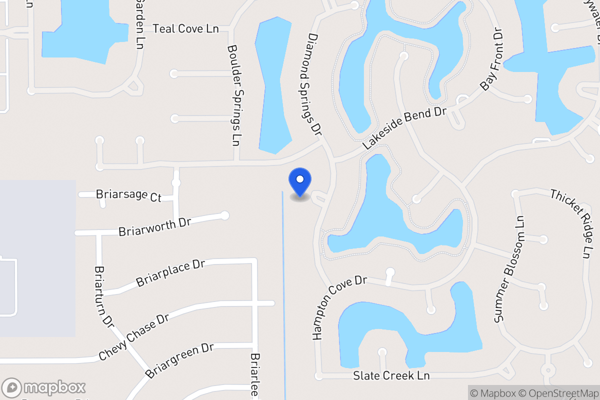 Map of 2110 Diamond Springs Dr, Houston