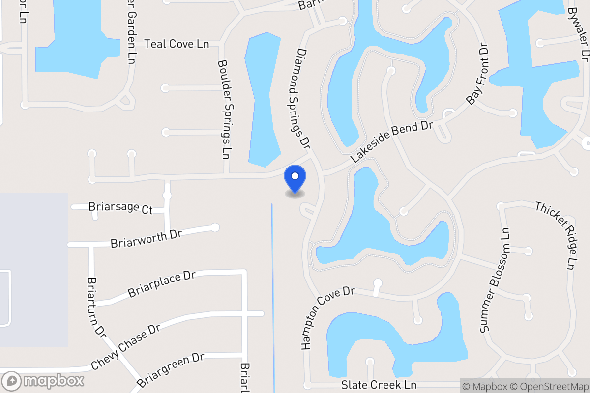 Map of 2106 Diamond Springs Dr, Houston