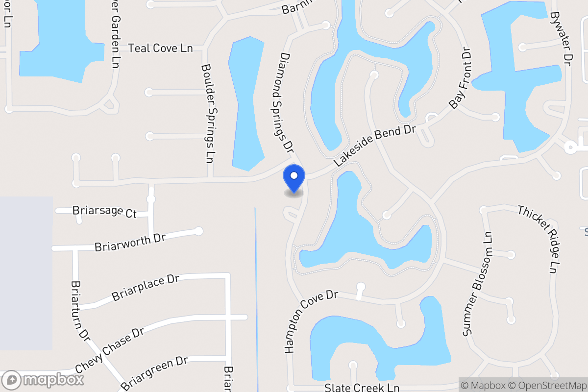 Map of 2102 Diamond Springs Dr, Houston