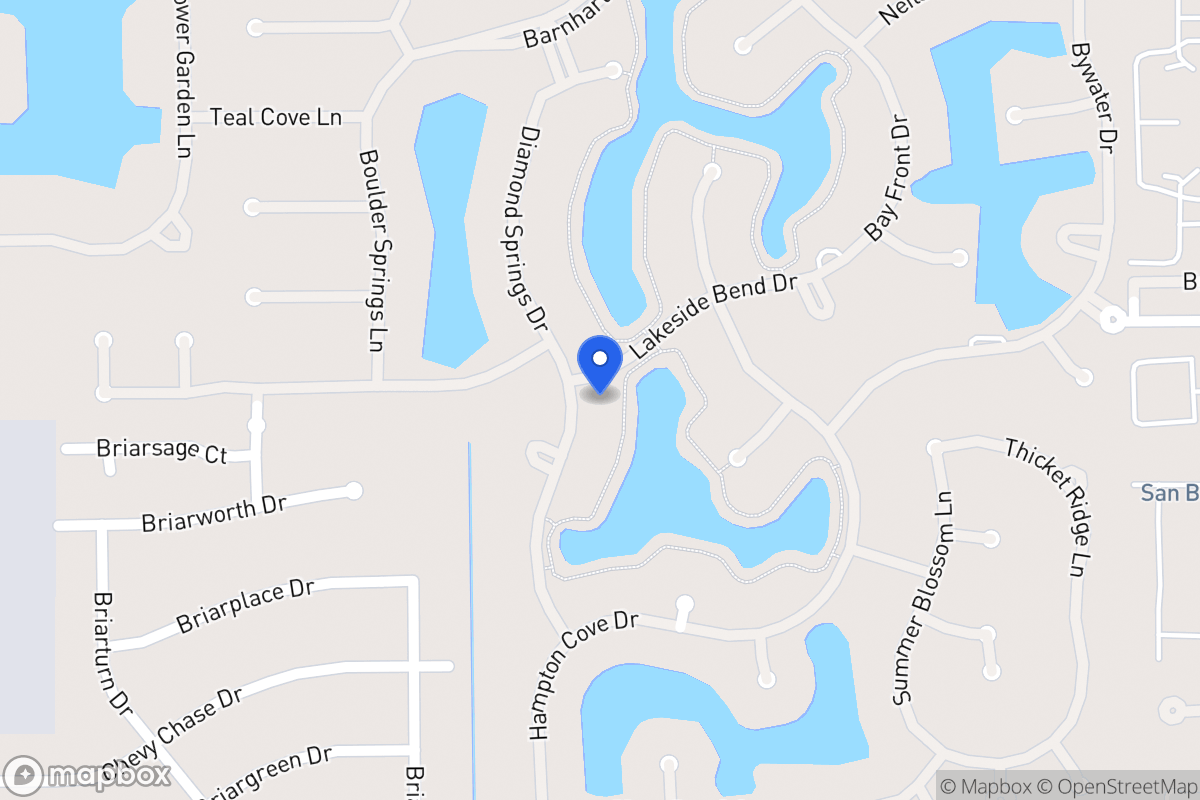 Map of 2103 Diamond Springs Dr, Houston
