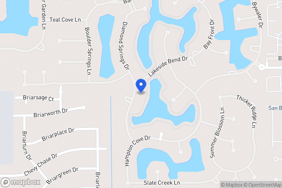 Map of 2107 Diamond Springs Dr, Houston