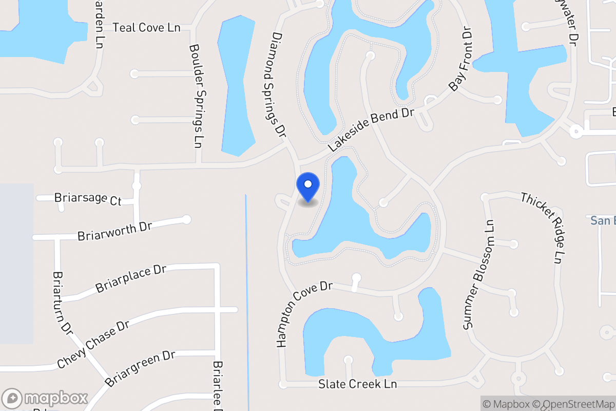 Map of 2111 Diamond Springs Dr, Houston
