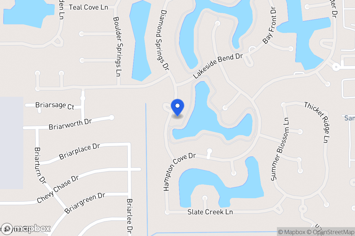 Map of 2115 Diamond Springs Dr, Houston
