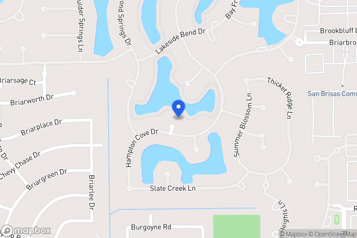 Map of 2203 Capri Isle Ct, Houston