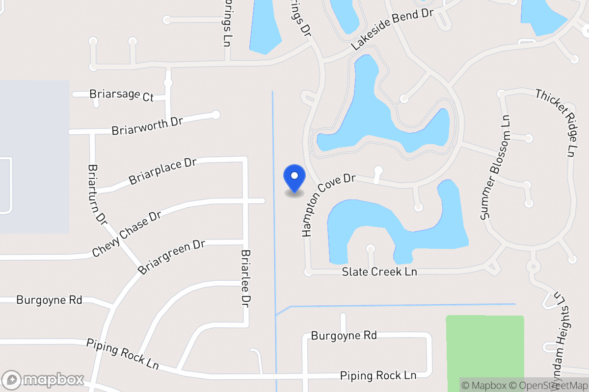 Map of 14006 Hampton Cove Dr, Houston