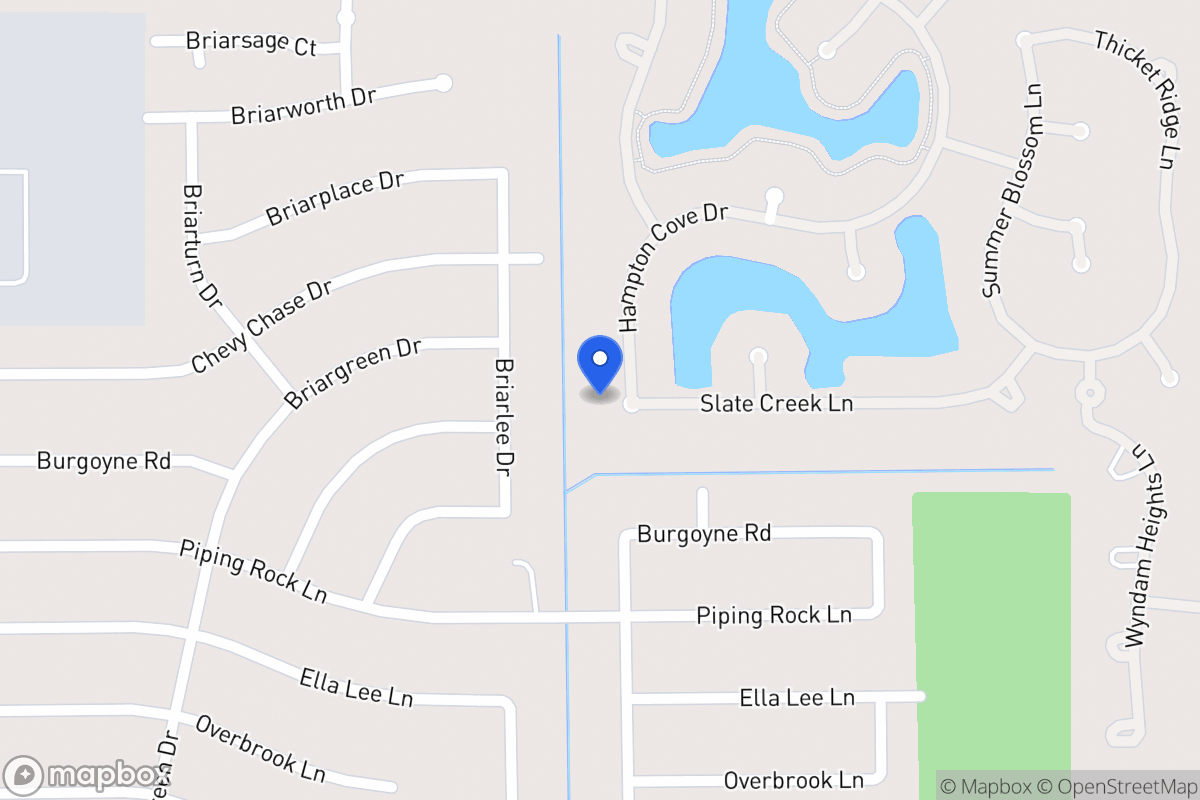 Map of 14030 Hampton Cove Dr, Houston