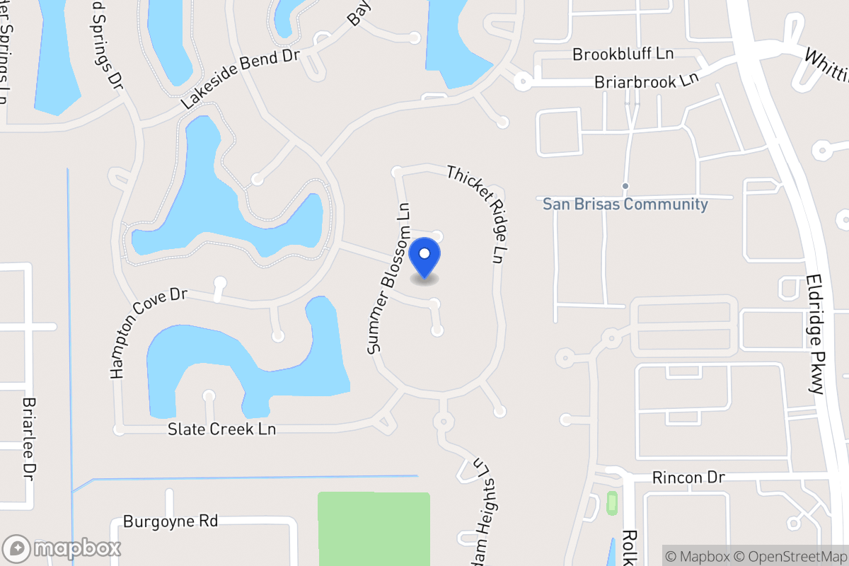 Map of 13622 Scarlet Glen Ct, Houston