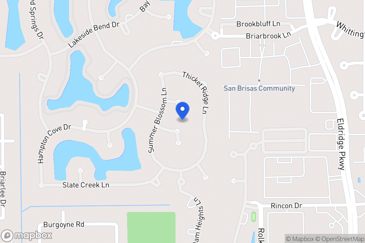Map of 13618 Scarlet Glen Ct, Houston