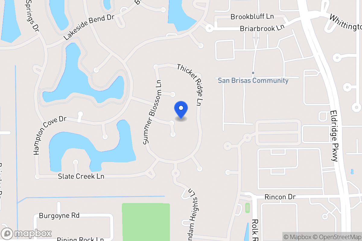 Map of 13614 Scarlet Glen Ct, Houston
