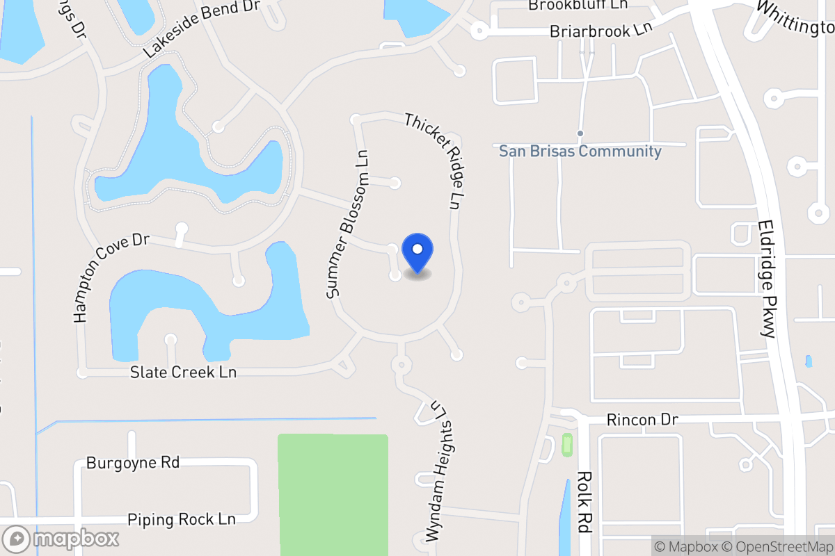 Map of 13606 Scarlet Glen Ct, Houston